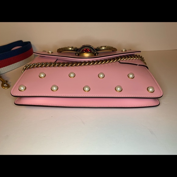 GUCCI Pink Broadway Pearl Handbag - Picture 4 of 8
